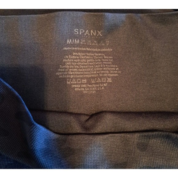 SPANX Black and Grey Camo Leggings Size Medium Women's - Picture 4 of 5